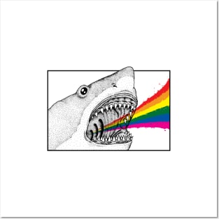Rainbow shark Posters and Art